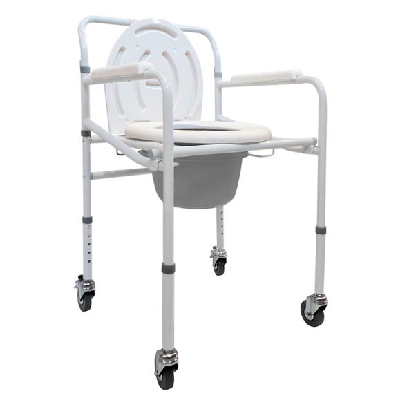 Silla Cómodo Plegable C/Ruedas Altura Ajustable Speedy