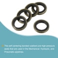 thumbnail image 5 of Uxcell M10 15.5x10x2mm Carbon Steel Nitrile Rubber Bonded Sealing Washers, 5 Pack, 5 of 5