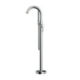 thumbnail image 3 of Belanger Floor-Mounted Free Standing Bathtub Faucet with Swivel Handheld Shower, Polished Chrome, 3 of 9