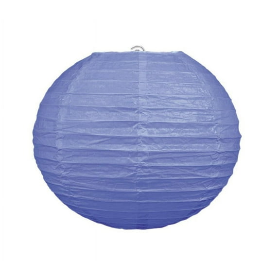 Beistle Club Pack of 18 Round Lavender Purple Hanging Paper Lanterns 9.5"