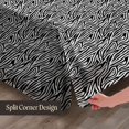 thumbnail image 5 of SGI Bedding 16 Inch Pleated Bed Skirt | Microfiber Bed Skirt | Fade Resistant, Wrinkle Free, Anti-static, Decorative, Extra Storage Space, Clutter-Free | Olympic Queen, Zebra Print, 5 of 8