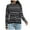 Black, variant on Aoochasliy Womens Sweaters Clearance Pullover Round-Neck Stripe Splicing Recreational Knitting Long Sleeve Tops