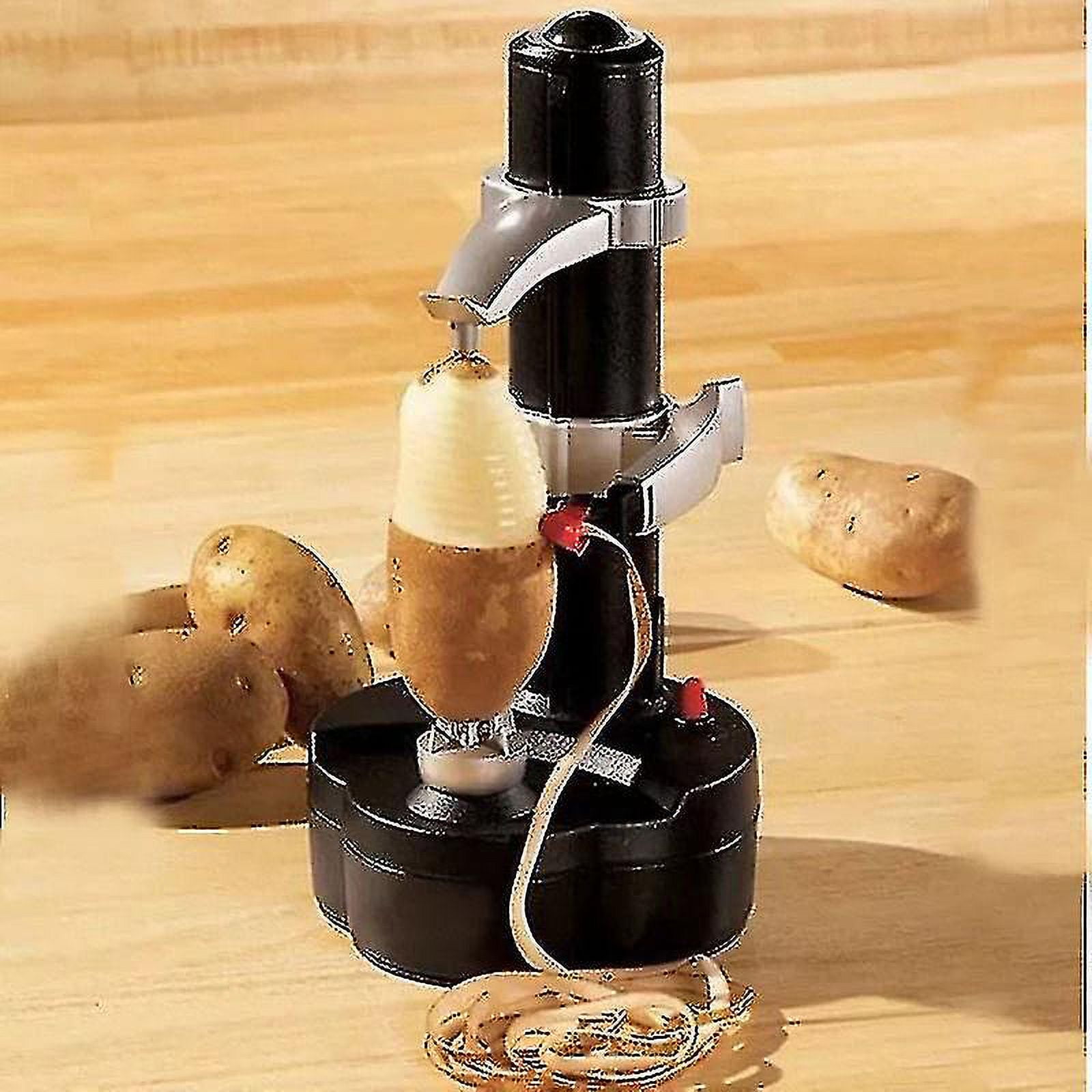 Waca09 Electric Potato Peeler Automatic Apple Corer Cutter Peeling Machine Rotato Express Peelers Electric Peeler Black