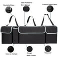 thumbnail image 5 of Organizador de maletero de coche, organizador colgante para asiento trasero con 4 bolsas de almacenamiento grandes, asiento de coche para SUV, maletero, experto en ahorro de espacio, 5 of 5