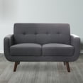 thumbnail image 1 of Ainfox 50.39'' Fabric Arm Loveseat with Wood Frame,Dark Grey, 1 of 5