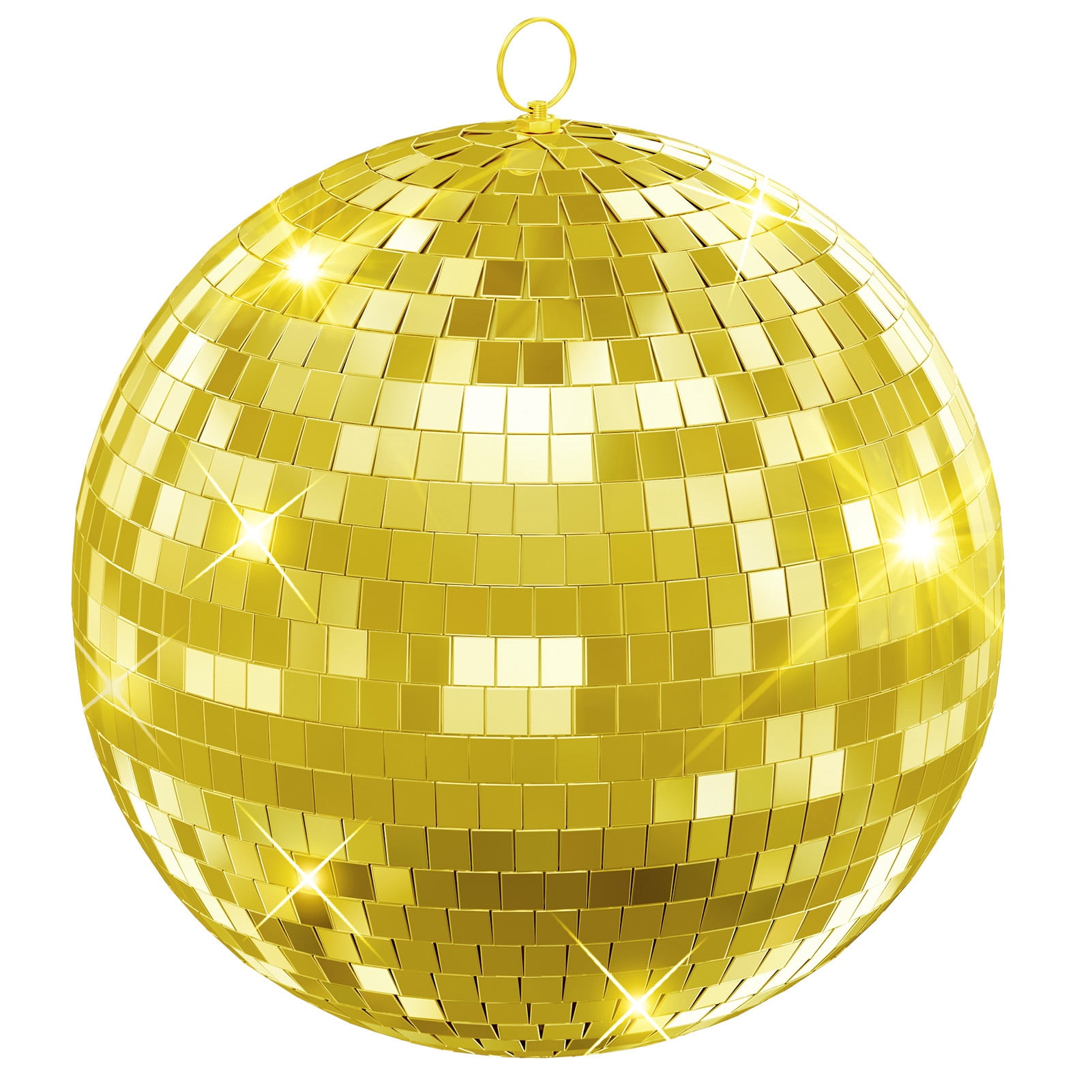 Jnismy Mirror Disco Ball, 20 Inch Mirror Ball with Hanging Ring,Light Effect Mirror Ball for Dj Club Party Live Stage Wedding Home Decor,Pink,1Pc