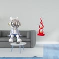 thumbnail image 2 of Escultura De Astronauta Nórdico, Adorno Para Estantería, Entrada, Sala De Estar, Decoración Del Hogar, Estatua Abstracta De Llama De Resina De Fuego, Artesanía Moderna Para Patio Y Oficina., 2 of 8