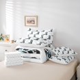 thumbnail image 6 of meiyoeat blue Ribbon Bow 7 Pieces Full Size Bedding Sets,Western Cowgirl Boots Print Full Size Bed in a Bag,Reversible, 6 of 7