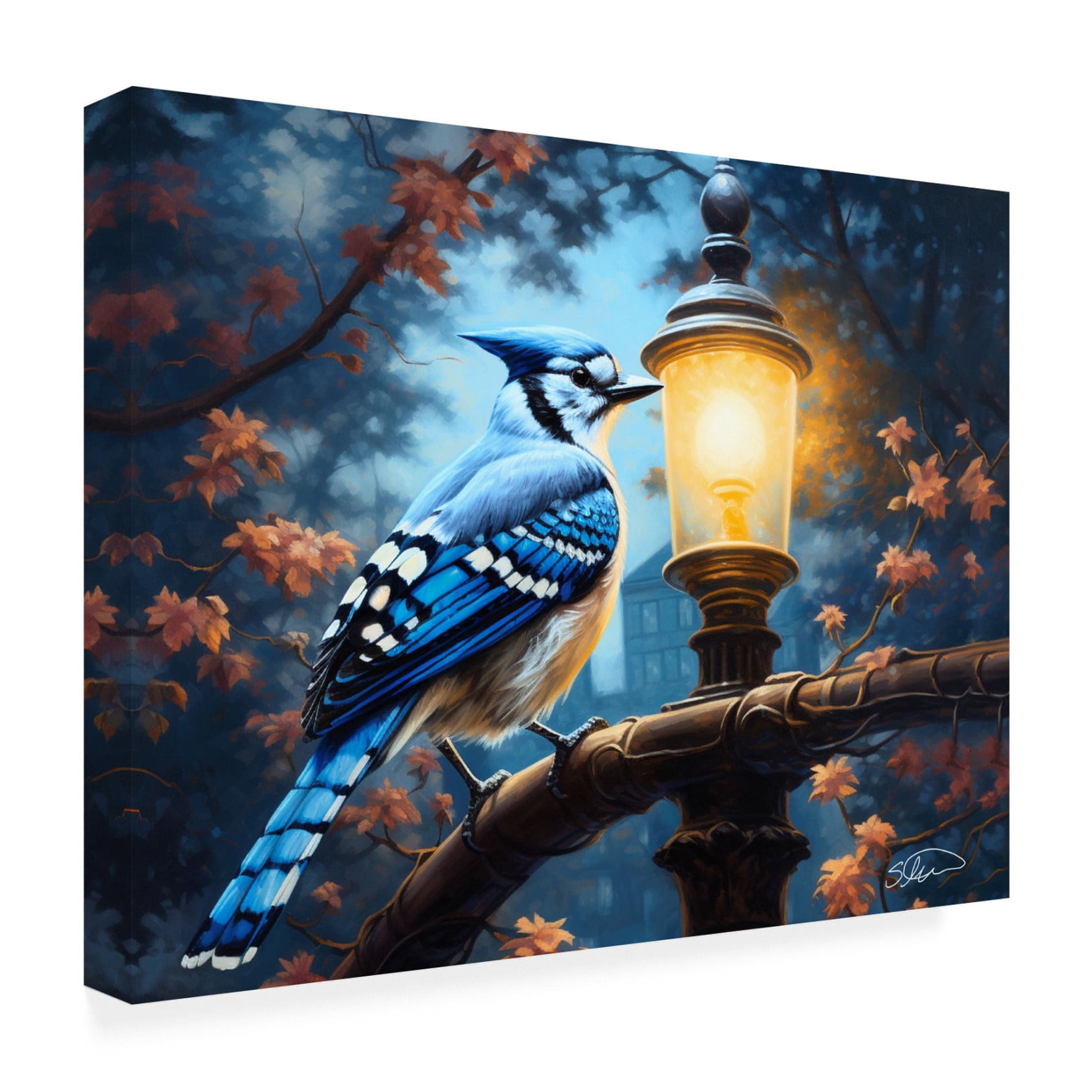 Canvas Wall Art - Stewart 'Fall Light' Wall Art for Living Room, Bedroom, or Office Décor by Trademark Fine Art - 24 x 18 Inches