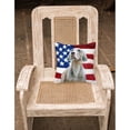 thumbnail image 2 of Carolines Treasures BB9674PW1818 Weimaraner Patriotic Fabric Decorative Pillow  18H x18W multicolor, 2 of 2
