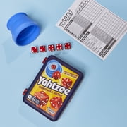 Yahtzee Dice Game with Collapsible Cup & Storage Case, Family Games for 2+ Players, 8+