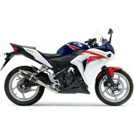 U450 Carbon Fiber - Leo Vince 8760 GP Corsa Slip-On - Carbon Fiber Muffler - Stainless End Cap