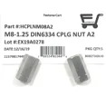 thumbnail image 2 of (5) M8-1.25 Stainless Steel Din6334 Metric Hex Coupling Nuts (24Mm Long) A2-70, 2 of 5