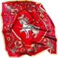thumbnail image 2 of CAILDANL 100% Pure Mulberry Silk Square Scarf for Hair-27''x27'' Women Men Natural Silk Neckerchief Headscarf, 2 of 4