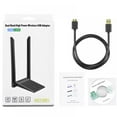 thumbnail image 6 of Wireless USB WiFi Adapter, WiFi Adapter USB 3.0 AC1200 High Gain Dual 5dBi Antennas 802.11ac/a/b/g/n Dual Band 2.42GHz/300Mbps 5.8GHz/867Mbps for PC Windows 11/10/8/7/Vista/XP, Mac OS 10.9-10.15, 6 of 8