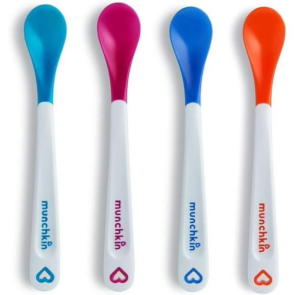 Munchkin White Hot Infant Safety Spoons, 4 Count MUNCHKIN, INC. Cucharas para Bebé Munchkin White Hot 4 Piezas