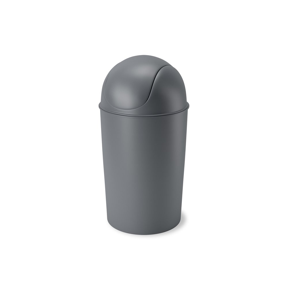 Umbra 10 Gallon (38L) Trash Can with Swing Top Lid, Charcoal Walmart