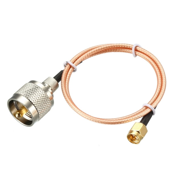 SMA Male to UHF PL259 Male RG316 RF Coaxial Coax Cable 2 Ft Walmart