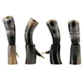 thumbnail image 4 of Viking Drinking Horn Mug and Drinking Horn With Stand 16 oz Genuine Handcrafted Cup for Mead, Wine, Ale, Water and Beer Tankard 2 Pcs Set Thor Horn & Thor Mug, 4 of 8