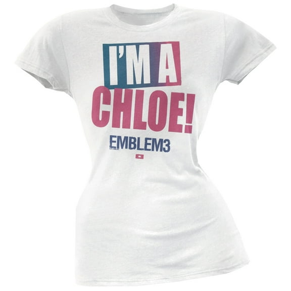 Emblem3 Women's Juniors I'm Chloe Short Sleeve T Shirt