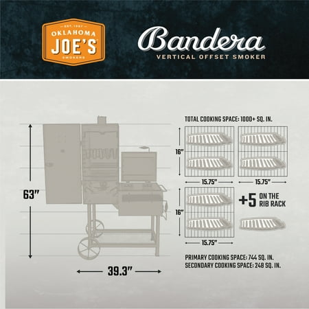 Oklahoma Joe's Bandera Vertical Offset Smoker