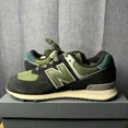 thumbnail image 2 of New Balance 574 Black Green Kids Shoes Size 4 New In Box U574KBG, 2 of 6