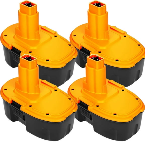 4-Pack 18V 4500mAh DC9096 DC9098 Replacement for Dewalt 18V Battery, Compatible with Dewalt 18 Volt Battery DC9099 DW9095 DW9099 DE9038 DE9039 DE9095 DW9095 DW9096 DE9503 DC9182