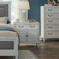 Dunescape White Finished Wood 2-Door Cabinet Style Coastal Nightstand ...