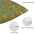 thumbnail image 3 of Fuzoiu Squirrel And Nuts Print Square Pillow Cover,Hidden Zipper Design,Luxury Square Pillow Case, Throw Pillow,Couch Cushion-22"x22", 3 of 7