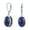 Blue-Lapis-Lazuli, variant on Womens 3.2CT Oval Pink Rhodochrosite Stone Drop Earrings Scroll Bezel Set Edge .925 Sterling Silver Lever-back