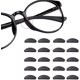 thumbnail image 1 of Lote De 12 Pares De 1 Mm Noirde Coussinets De Nez Pour Lunettes Autocollantes En Silicone Souple Antidrapant, 1 of 3