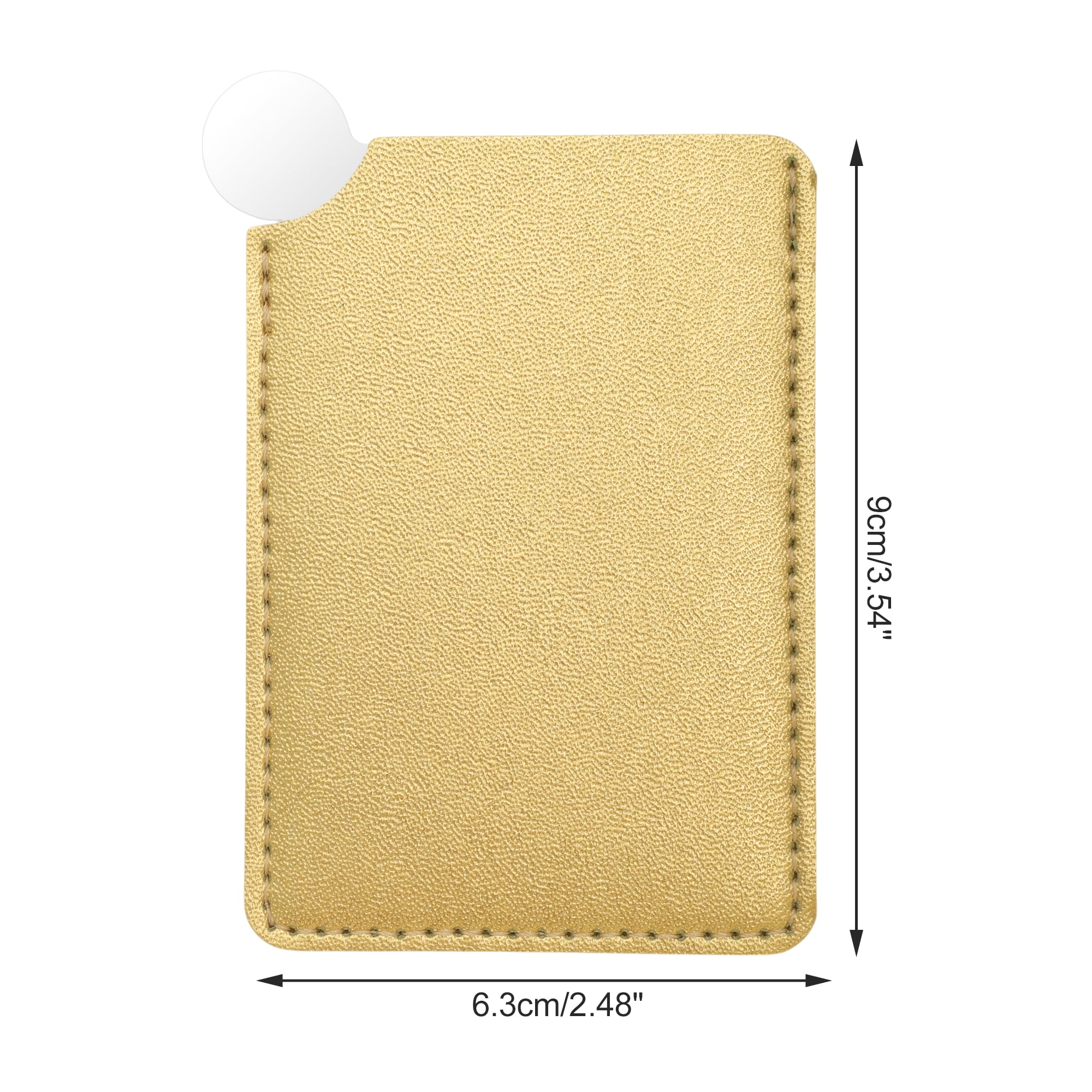 Unique Bargains 1 Pc Convenient Makeup Mirror Gold Tone