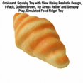 thumbnail image 3 of Croissant Squishy Toy with Slow Rising Design, 1-Pack, Golden Brown, for Relaxation And, Simulated Squeeze Toy, 3 of 3