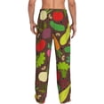 thumbnail image 3 of Xecao Cartoon Vegetables Men's Straight Lounge Pajama Pants: The Ultimate in Comfortable Sleepwear, 3 of 9
