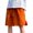 Orange-mens basketball shorts, variant on cllios Big and Tall Shorts for Men Drawstring Loose Fit Solid Color Workout Shorts Elastic Waist Straight Leg Summer Casual Beach Shorts with Pocket