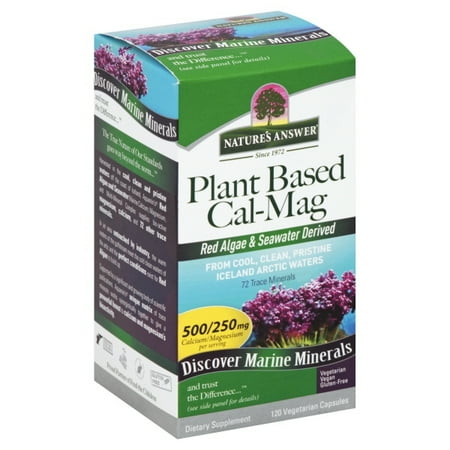 Natures Answer Plant Based Cal Mag Veg Capsules, 120 (Best Cal Mag Supplement)