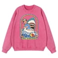 thumbnail image 2 of Sudadera con capucha de algodón para hombre, ropa de abrigo, sudadera holgada con capucha y lavado desgastado vintage que dice "Mantente positivo incluso si te comen los tiburones", 2 of 4
