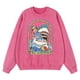 thumbnail image 2 of Sudadera con capucha de algodón para hombre, ropa de abrigo, sudadera holgada con capucha y lavado desgastado vintage que dice "Mantente positivo incluso si te comen los tiburones", 2 of 4