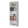 thumbnail image 3 of DUOSONG White 5-Shelf Bookcase - Furniture Primary Living Space Display, Shelving & Etageres, 3 of 8