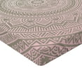 thumbnail image 2 of Ambesonne Mandala Fitted Sheet, Themes Native, Queen Size, Pale Pink White Beige, 2 of 3