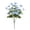 Blue, variant on Artificial Flowers Outdoor Spring Summer Decoration, Colorful Bloom Realistic Plants, 16.14-Inch 7-Head Hibiscus Bush, Uv Resistant Faux Greenery for Garden Porch , 1 Artificial Hibiscus Bouquet
