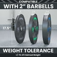 thumbnail image 4 of Synergee Bumper Plates – Durable Olympic Weight Plates, Low-Bounce Rubber for Strength Training, Powerlifting, and Functional Workouts., 4 of 6