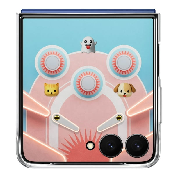 Samsung Galaxy Z Flip7 Flipsuit Funda para teléfono Funda protectora Tarjeta intercambiable Luces LED Diseños personalizables Versión de EE. UU. Transparente