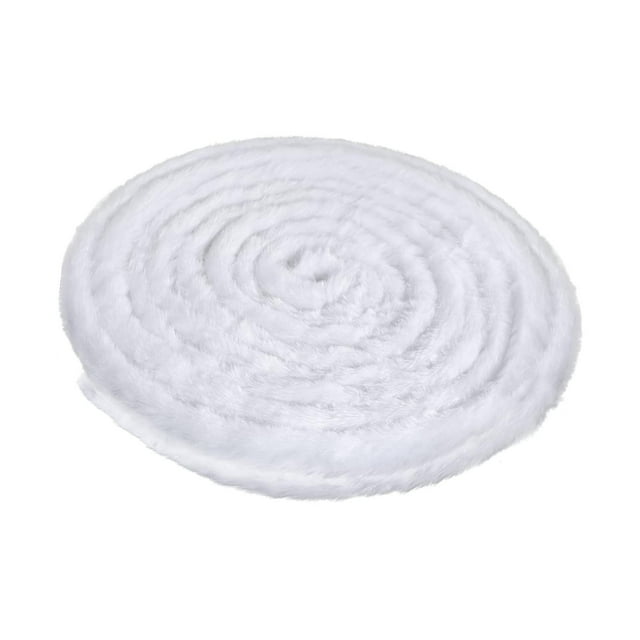 Cinta de piel artificial para Navidad, falda para de Navidad, adorno esponjoso para disfraz, tira peluda para celebraciones, decoración navideña