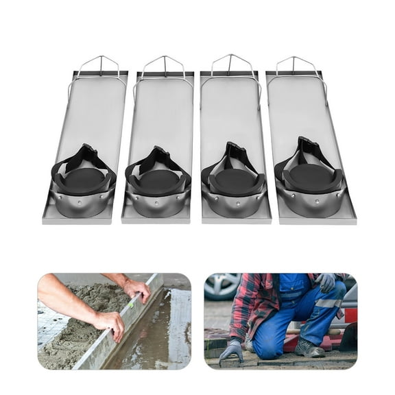 Concrete Knee Boards Stainless Knee Sliders 28" x 8" 2 Pair Finishing Tools for Concrete Finishing Work