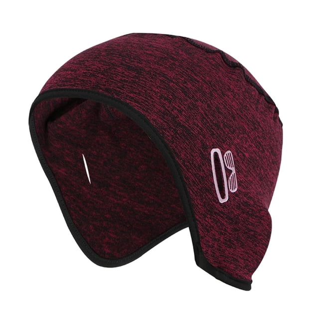 Sombrero para correr Gorro De Ciclismo Skull Caps Thermal Para Bike Snowmobile Clima Frío Rojo oscuro Magideal Sombrero para correr