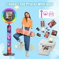 thumbnail image 5 of Portable IPad Photo Booth Compatible with 10.2in 10.9in 12.9in IPads Includes Flight Case Customizable Logo App Remote Control RGB Lights for Parties, Weddings, Birthdays, Holiday, 5 of 14