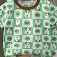 thumbnail image 4 of HCNTES Toddler Baby Girl Summer Clothes Set Kid Outfits Boys Short Sleeves T-Shirt Tops + Shorts Cute Outfits Set For Kids Daily School Activities 2t 3t 4t 5t 6t 7t (H01-Green,3-4 Years), 4 of 4