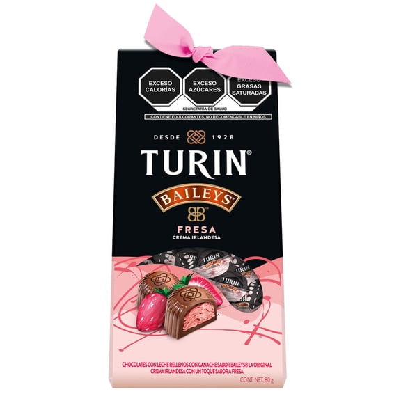 Chocolate Turin con licor Baileys Original Fresa 80 g