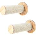 thumbnail image 1 of 2 Pieces Wall-mounted Cat Stairs, Sisal Wall Scratching Post Post Verticality Course Tree For Cat Claws And Climb Higher, 1 of 5